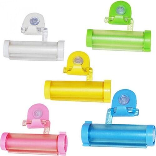 New Style Portable Useful Plastic Rolling Tube Squeezer Toothpaste Easy Dispenser Bathroom Holder Supplies Products Decor