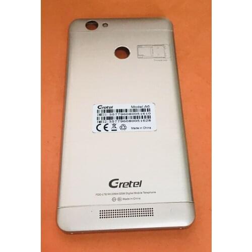 Used Original Back Battery case cover for GRETEL A6 MTK6737 Quad Core Free shipping