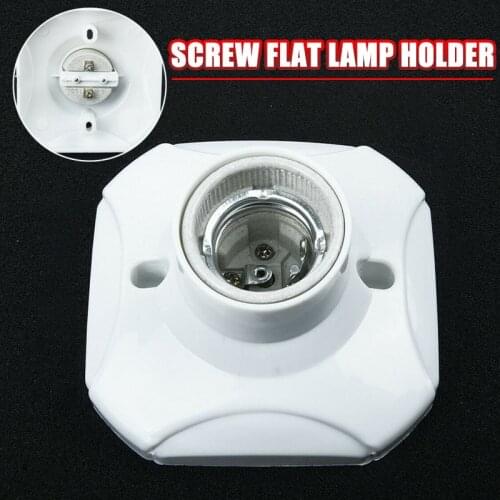 E27 Light Bulb Holder Surface Fixing Base Holder Edison Screw Lamp Bulb Socket Holder Adapter Lighting Accessories