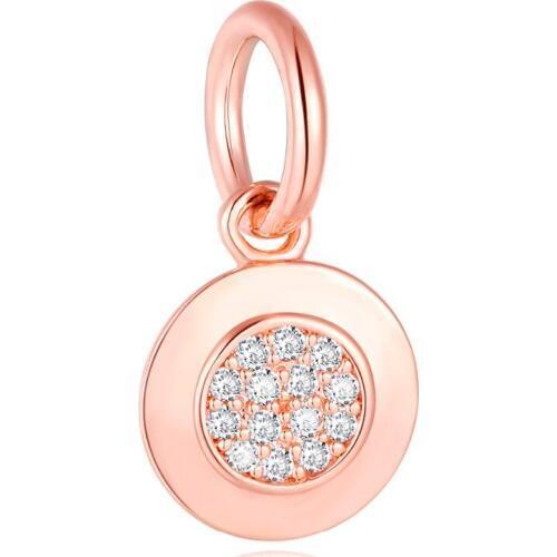 Signature Pendant Charm Fashion Jewelry Rose Gold Beads Fit Silver Charm Bracelet for Women DIY Jewelry Making