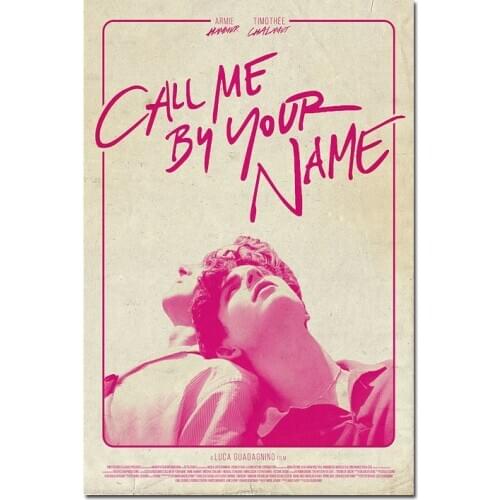 Call Me By Your Name Movie Luca Guadagnino Armie Hammer Poster Art Prints Silk Canvas For Wall Pictures Room Decoration-004