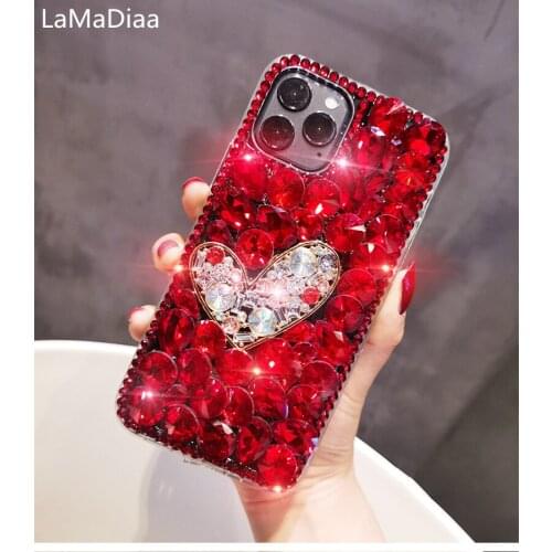 Luxury 3D Color Diamond Case Rhinestone Bling Phone Cover funda Coque For SamsungS6 S7 S8 S9 S10 S20 S21 PLUS Note8 9 10 20 PLUS