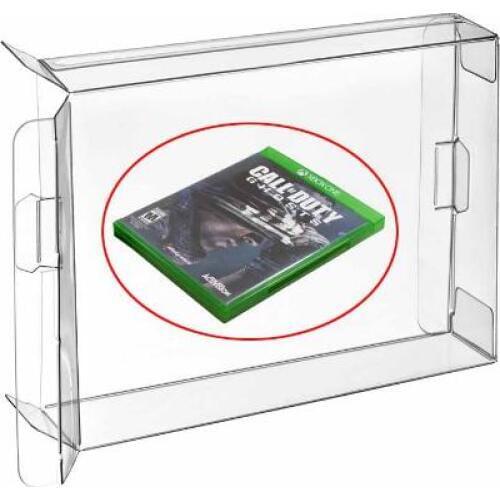 Ruitroliker 12Pcs Clear PET Box Case Sleeve Covers CIB Protector for Xbox one Games Cartridge Box