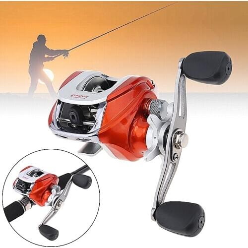 12+1BB 6.3:1 Gear Ratio Stainless Steel Fishing Baitcasting Reel Max Drag 5KG/11LB with Magnetic Brake Right Left Hand Optional