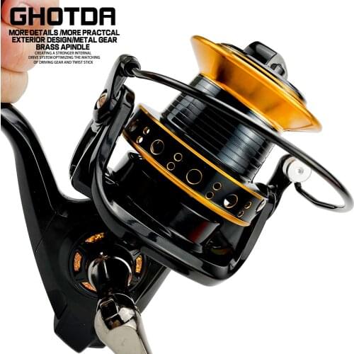 Fishing Reel 9000-12000 Metal Spool 4.0:1 Gear Ratio Spinning Reel Carp Fishing Saltwater Reel