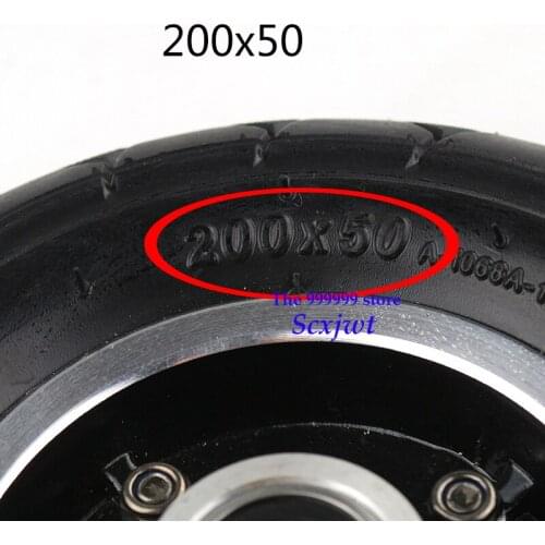 200x50 hota Electric Scooter Tyre With Wheel Hub 8" Scooter Tyre Inflation Electric Vehicle Aluminium Alloy Wheel balance
