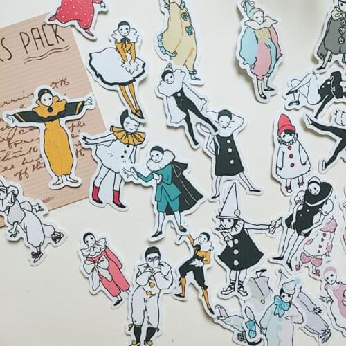 30Pcs/bag Kamen Clown Series Sticker DIY Scrapbooking Journal Album Diary Mobile Computer Happy Planner Decoration Sticker