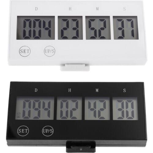 999 Days Countdown Clock LCD Digital Screen Kitchen Timer Event Reminder For Wedding Retirement Lab Cooking Kitchen