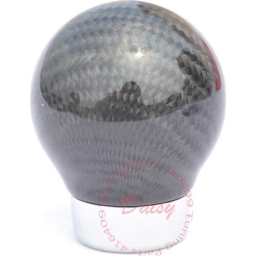 Universal 5MT 6MT AT Carbon Fiber Car Shift Lever Gear Knob Racing Car Gear Shift Knob