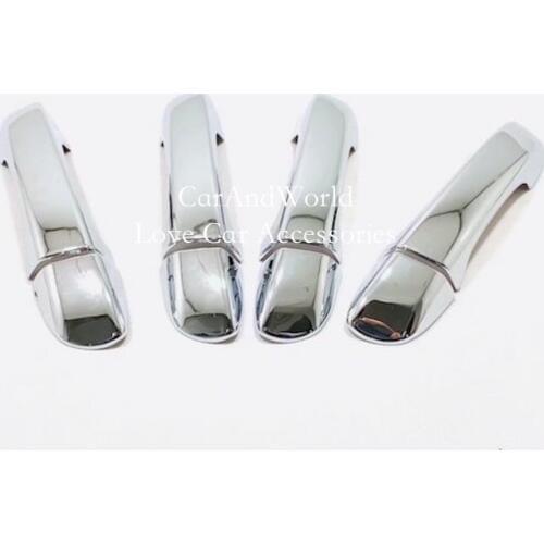 Exterior Door Handle Bowl Holder Cover Frame Panel Garnish Trims For Volkswagen VW T-CROSS 2019 2020 ABS Chrome Car Accessories