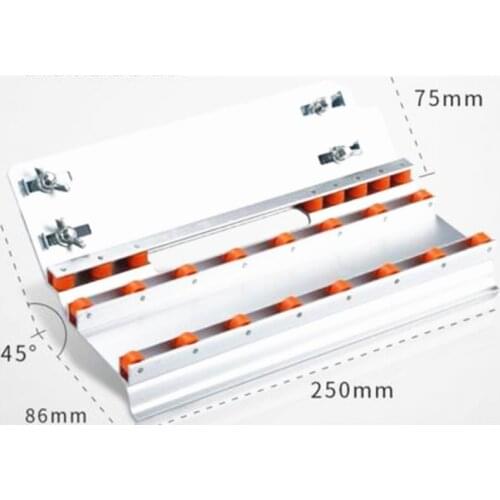 High-precision cutting machine ceramic tile chamfering device 45 degrees small manual hitting angle bevel side bracket arc guide