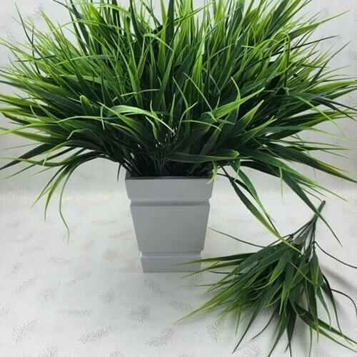 Green Grass Artificial Plants For Plastic Flowers Household Store Dest Rustic Flower Decoration Clover Fake Plant 1pc