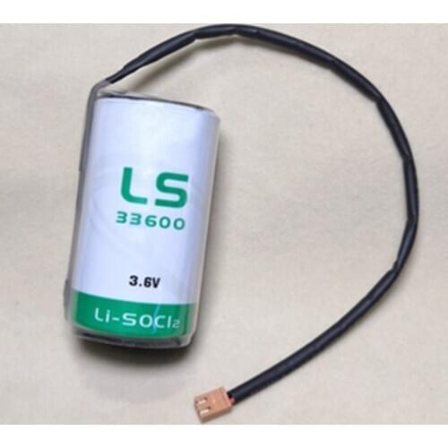 1PCS/LOT LS33600 3.6V lithium battery type D No. 1 flow meter battery With plug