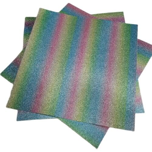 150pcs 300GSM 12*12" Hot selling Glitter Gradient Paper For DIY Craft Decorations