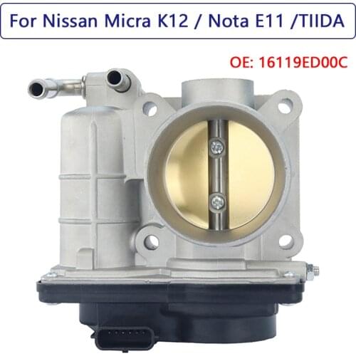 Throttle Body Assembly For Nissan Versa 1.6L Micra 3 MK3 Note E11 Qashqai J10 Tiida C11X 16119ED000 16119ED00C SERA526-01