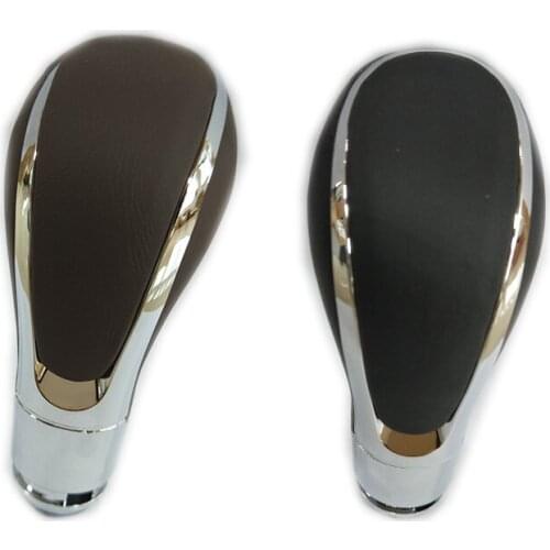 Auto Transmission Gearstick for Opel Vectra Shifter Leather Automatic Gear Shift Knob Black Universal Car-styling