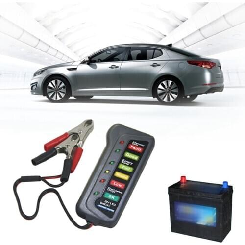 Car Electromobile Battery Tester Vehicle Tester for Auto Electromobile Battery 12V/16V/24V Discharge Meter Measuring Instrument