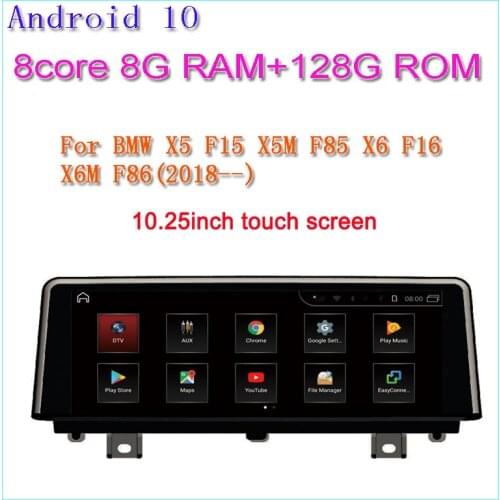 10.25" Android 10 car multmedia player for bmw X5 F15 X5 F85 X6 F16 X6 F86 2018 CAR gps navigation wifi 8g ram 128g rom