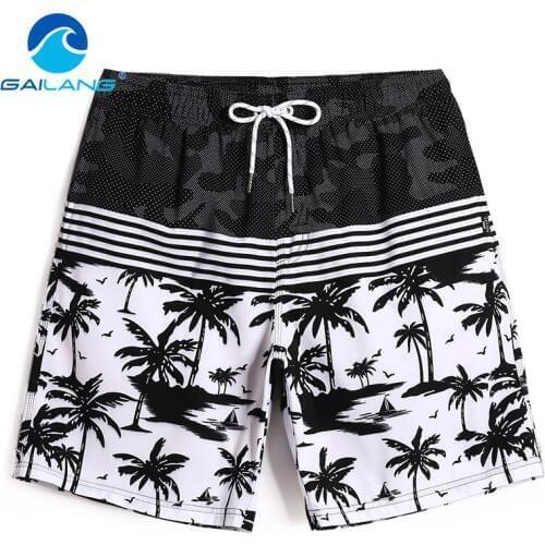 Gailang Brand Mens Beach Board Shorts Swimwear Swimsuits Boardshorts Casual Leisure Boxer Trunks Short Bottoms Solid Basic New