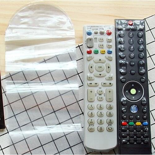 5 sheets/bag TV Air Conditioner Remote Control Cover Heat Shrinkable Protective Film Film Waterproof Dustproof Control Case #WO