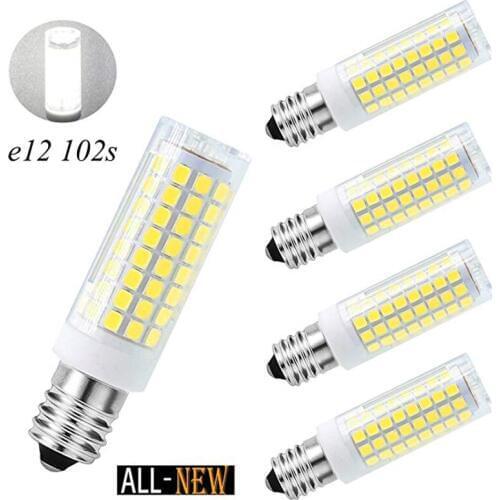 Dimmable E12 102 LED Corn Bulb 2835 SMD 110V 120V 10W LED Ceramics Lamp 360 Degree Angle Replacement for 100W Halogen