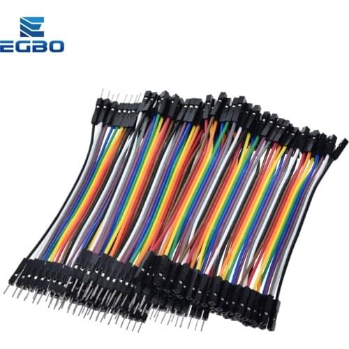 Dupont Line 120pcs 10CM 40Pin Male to Male + Male to Female and Female to Female Jumper Wire Dupont Cable for Arduino DIY KIT