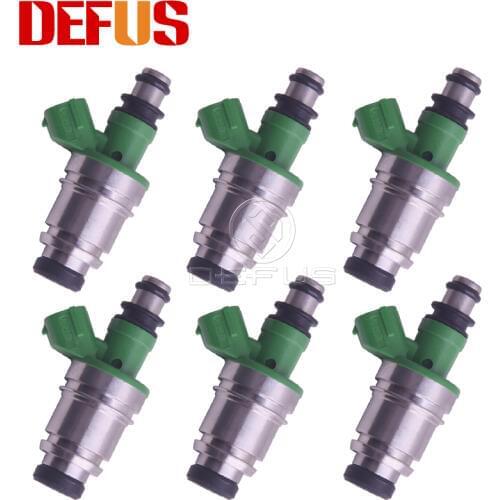 DEFUS 6PCS JS28-7 Fuel Injector Bico For Suzuki Grand Vitara 99-05 Fit Chevrolet Tracker 01- 04 2.5L V6 Nozzle JS28 7