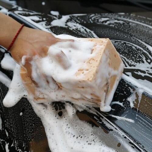 1 Pcs Car Wash Sponge Extra Large Cleaning Honeycomb Auto Tools Block Automobile Sponge Absorbent Supply Coral Thick Yellow N8M5