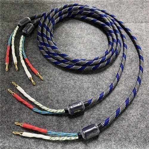 Hifi Speaker Cable Copper Banana Plug Amplifier Decoder Audio Line Updated Version