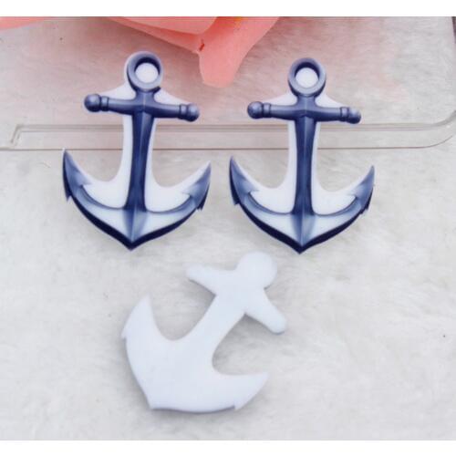 10pcs/lot flat back planar resin anchor kawaii flat back resin cabochons accessories