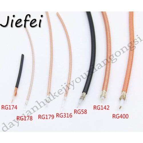 10-20M RG400 M17/128 Double Copper Braid Shielded Coax Coaxial Cable RG400 Cable Low Loss 50 Ohm RF Cable