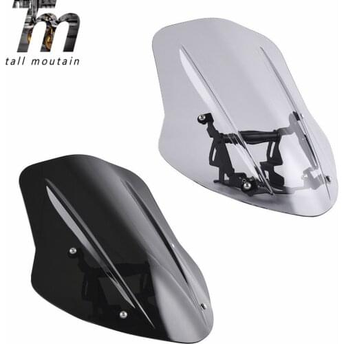 For 2014-2018 Ducati Diavel Windscreen Windshield Cover Wind Deflector with Mounting Bracket 2015 2016 2017 Motorcycle Parts New