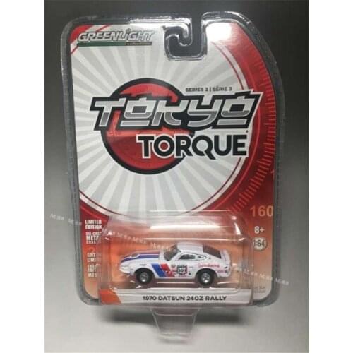 GREENLIGHT 1:64 1970 DATSUN 240Z RALLY 301 Alloy model Vintage car Metal toys for childen kids diecast gift