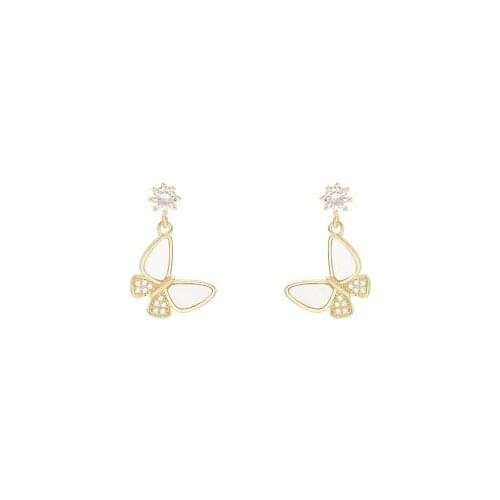 2020 fashion new Korea East Gate Mori butterfly earrings with elegant temperament and high quality Earrings