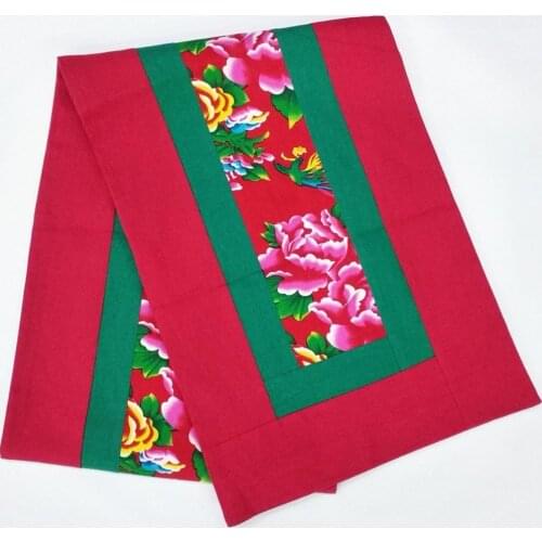 New exotic Chinese classics making flowers Cotton cloth table flags bed flags tablecloths 001