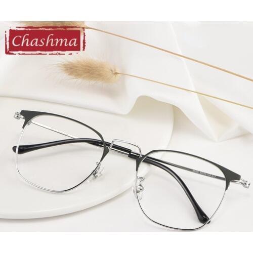 Chashma Prescription Glasses Titanium Super Light Student Frames lentes opticos para mujer