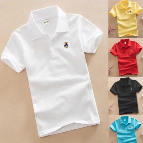 Solid Fashion Baby Boys Clothes Kids Tops Children Tees Shirts Boy Outfits Jersey Infant Clothing Sport Shirt Cotton 3-15 Year