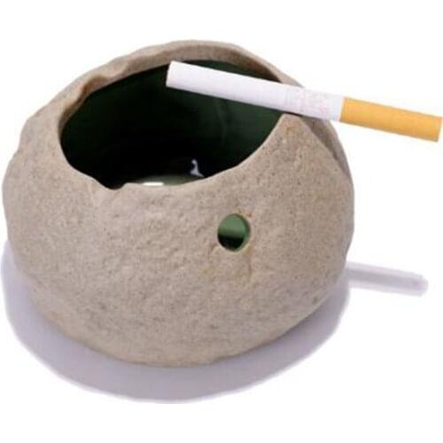 Ceramic Crafts Ash Tray Cigarette Holder Container Living Room Office Decoration Retro Household Ashtray