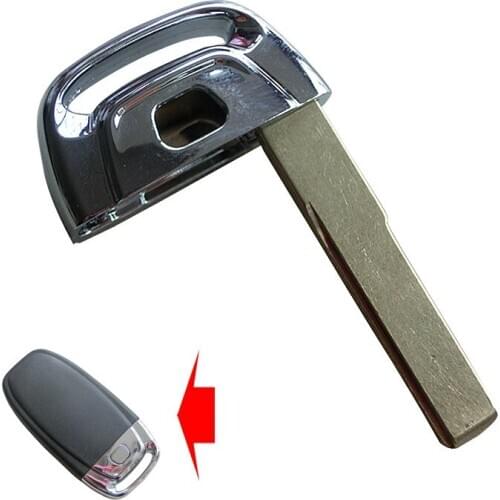 Remote Smart Key Keyless Replacement Uncut HU66 Blade Blank Emergency Insert Fit For Audi A4L A6L A7 A5 Q3 Q5 Q7