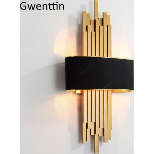 Luxury Gold Wall Lamps Modern Wall Lights for Home Deco Led Sconce Bedroom Stair Industrial Lamp Loft Decor Luminaire Fixtures