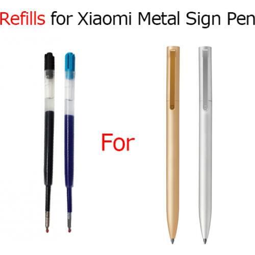 Refill For Xiaomi Mijia Metal Sign Pens 0.5MM Black/Blue replace Refills For Xiaomi Writing Pens Metal Sign pen(NO Xiaomi )