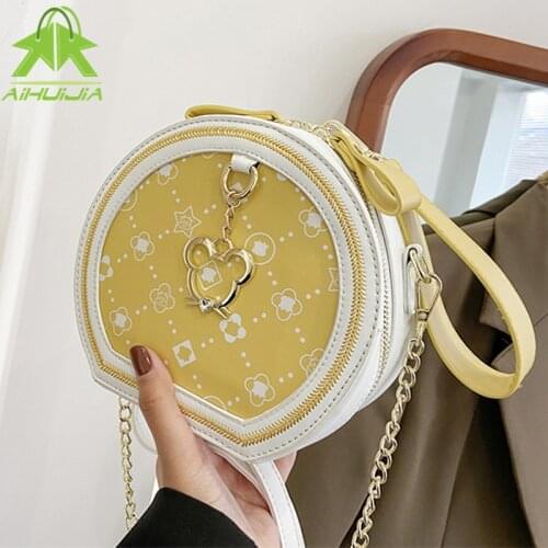 Luxury Ladies Handbags 2021 Summer New High Quality PU Leather Printing Designer Women Bag Fashion Chain Shoulder Messenger Bag