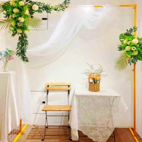 Wedding Arch Frame Stand Baby Shower Birthday Background Decoration Arch Rack Outdoor Lawn Wedding Flower Door Road Leading