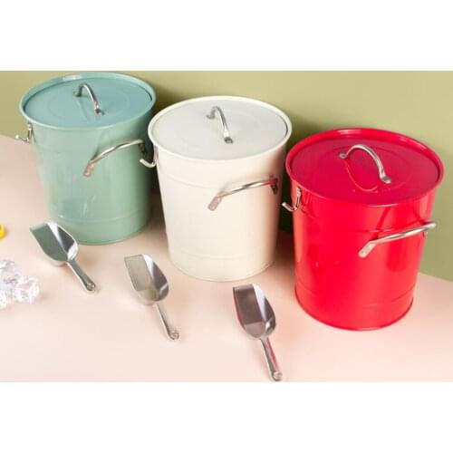 Ice Bucket Beverage Champagne Beer Freezer Whisky Cooler Barrel Leak-Proof for Outdoor Indoor Parties BBQ Restaurant Utensils