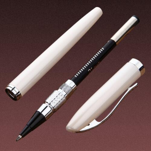 Hgih Quality Stationery Picasso Pimio 83 Pure Black and Silver Clip Roller Ball Pen Luxury Gift Ballpoint Pens Free Shipping