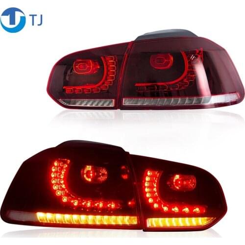TailLights Assembly for GOLF 6 MK6 2008-2013 with Full LED DRL+Reverse+Brake+Moving Signal Manufacturer Wholesales