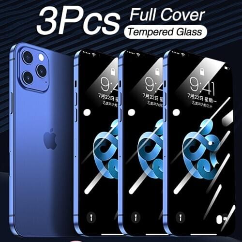 Screen Protector for IPhone 12 11 Pro Max Glass 9D Tempered Glass for IPhone 12 Mini XS Max SE 2020 6s 7 8 Plus X XR Glass Film