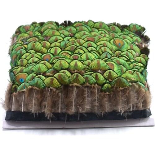 2/5/10Yards Wedding Gold Feathers Needlework Craft Peacock Feather Trim Fringe Plume Sewing Clothing DIY Plumas Party Decoration