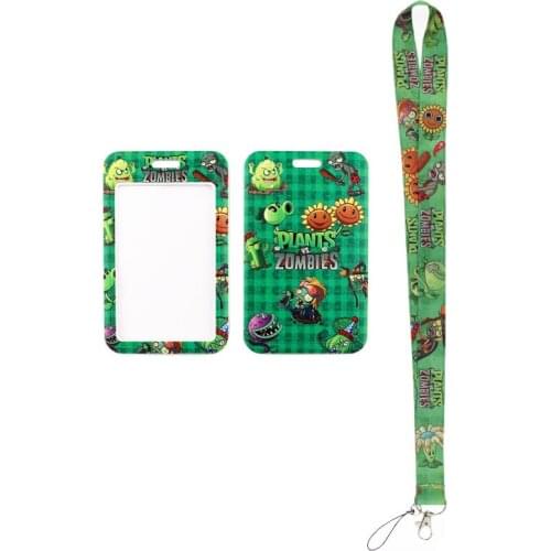 24pcs/lot MD668 DMLSKY Cartoon Game Card Holder Keychain Lanyards for keys Badge ID Mobile Phone Rope Gifts