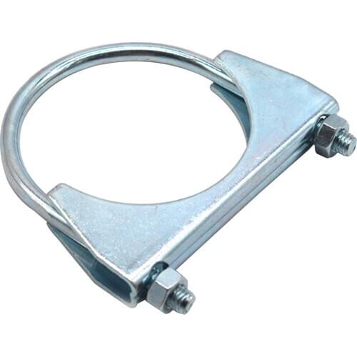 3inch Heavy Duty Saddle Style U-Bolt Muffler Clamps Strength with Anti-Rust Coat
